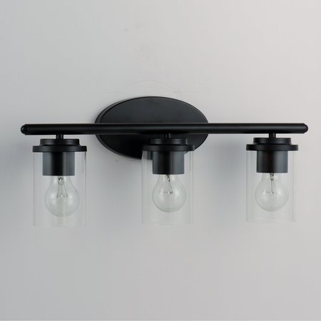 Maxim Lighting Corona 3-Light Bath Vanity 10213CLBK